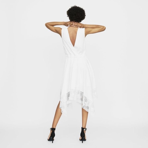 Maje Rushane Women's White Robe Imprimee Dress NWT - Picture 2 of 11